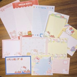 Sanrio Hello Kitty and Friends Memo Note Sheet Paper Stationary Set